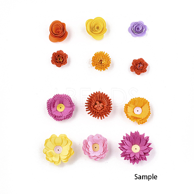 DIY Flower Paper Quilling Strips DIY-T002-04-1