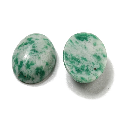 Natural Green Spot Jasper Cabochons G-C115-01A-12-1