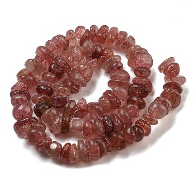 Natural Strawberry Quartz Beads Strands G-G841-B14-1