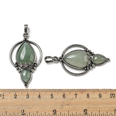Natural Green Aventurine Pendants G-F766-04AS-03-1