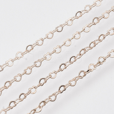 Brass Heart Link Chains CHC-T008-03RG-01-1