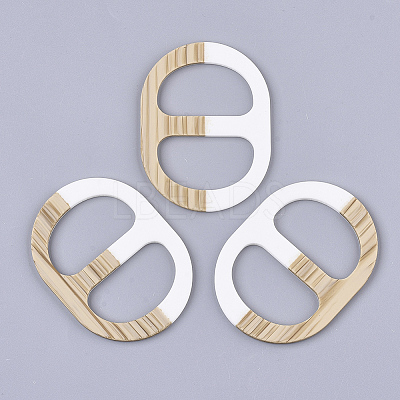 Rubberized Style Acrylic Slide Buckles OACR-T020-025C-1