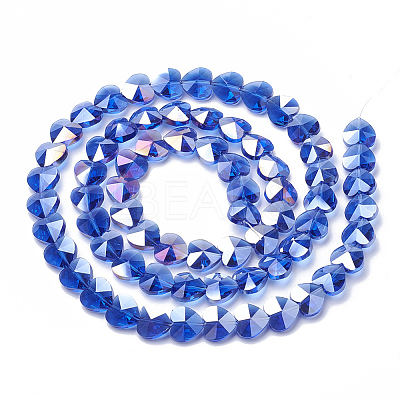 Electroplate Glass Beads LS-EGLA-Q091-10mm-A07-1