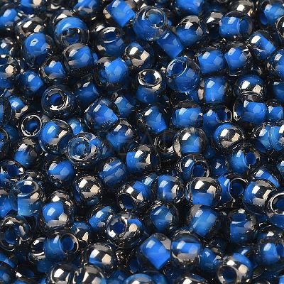 Transparent Inside Colours Glass Seed Beads SEED-H002-A-C215-1