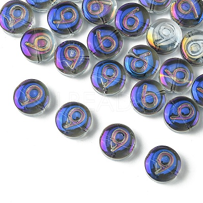 Electroplate Glass Beads EGLA-YW0005-02I-1