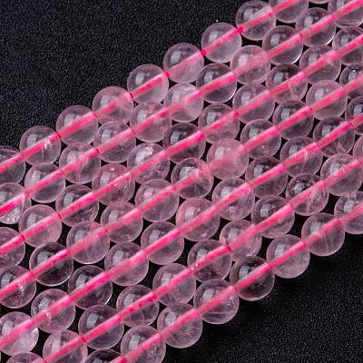 Natural Rose Quartz Bead Strands G-R173-10mm-04-1
