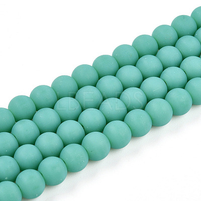 Opaque Glass Beads Strands GLAA-T032-P6mm-MD12-1