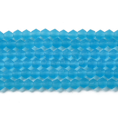 Imitate Austrian Crystal Frosted Glass Beads Strands LS-EGLA-A039-T6mm-MD19-1