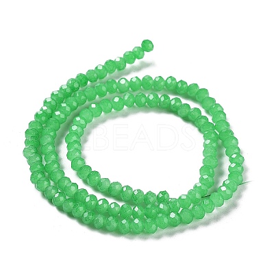 Baking Paint Imitation Jade Glass Bead Strands DGLA-A034-J4MM-A10-1