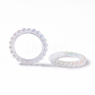 UV Plating Opaque Acrylic Beads Frames PACR-M003-03G-1