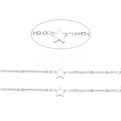 Tarnish Resistant 304 Stainless Steel Cable Chains CHS-F015-20P-1