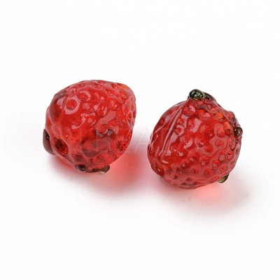Handmade Bumpy Lampwork Beads LAMP-S194-012-1