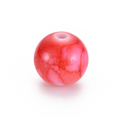 Baking Paint Opaque Acrylic Beads MACR-S308-06C-1