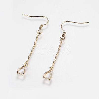 Brass Earring Hooks KK-I618-26G-RS-1
