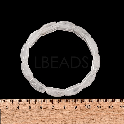 Natural Quartz Crystal Bead Stretch Bracelets for Women Men BJEW-C097-02A-14-1