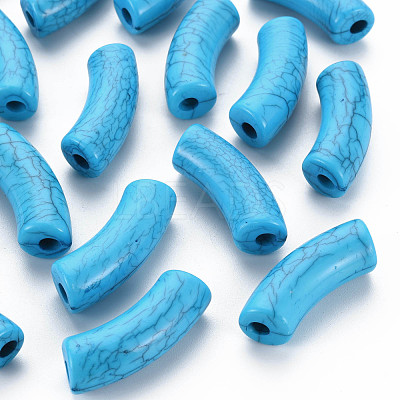 Opaque Crackle Acrylic Beads MACR-S372-001N-003-1