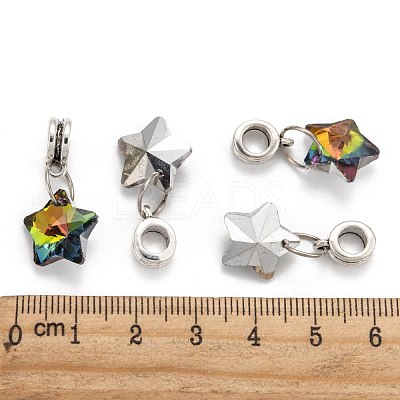 Tibetan Style Alloy Large Hole European Dangle Charms PALLOY-JF00040-1