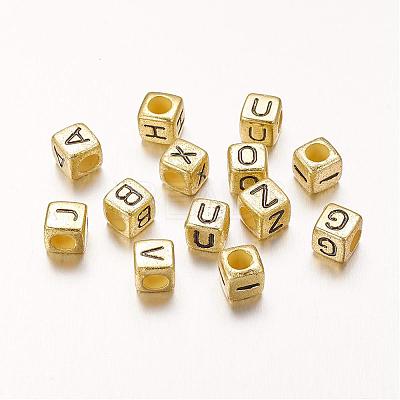 Cube Acrylic Beads PB43C9308-G-1