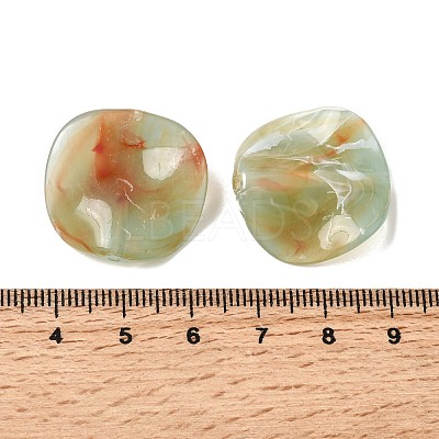 Opaque Acrylic Imitation Gemstone Beads OACR-G061-01A-1