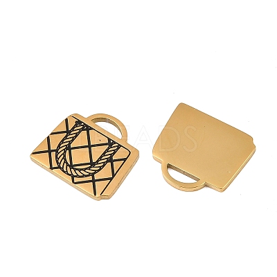304 Stainless Steel Enamel Pendants STAS-A136-01G-03-1