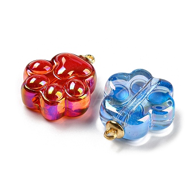 Transparent Acrylic Pendants MACR-D023-01-1