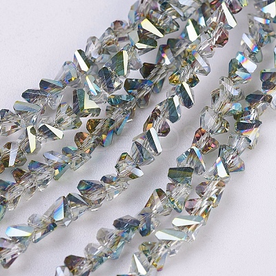 Electroplate Glass Beads Strands EGLA-J145-4mm-HP04-1