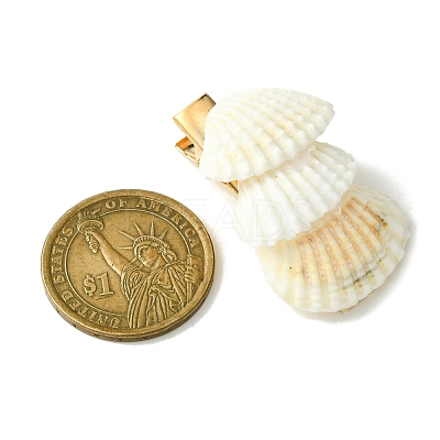 Sea Shell with Iron Alligator Hair Clips PHAR-JH00104-02-1