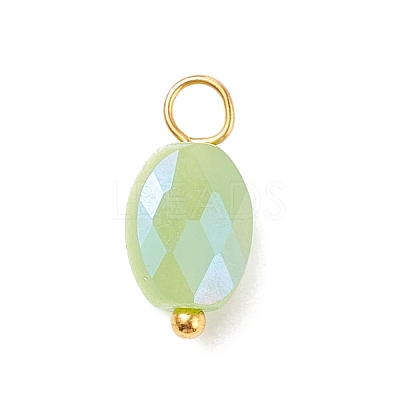 Electroplate Glass Pendants PALLOY-JF01541-05-1