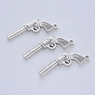 Tibetan Style Alloy Pendants TIBE-R316-118AS-RS-1