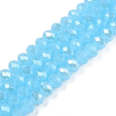 Electroplate Glass Beads Strands LS-EGLA-A044-J8mm-A04-1