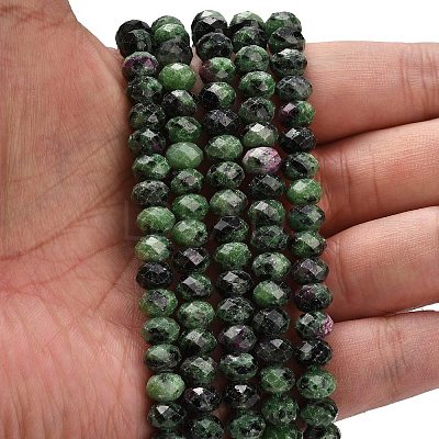 Natural Ruby in Zoisite Beads Strands G-Z111-A51-1