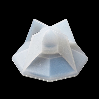 Faceted Hexagon DIY Silicone Candle Cup Molds DIY-P078-05-1