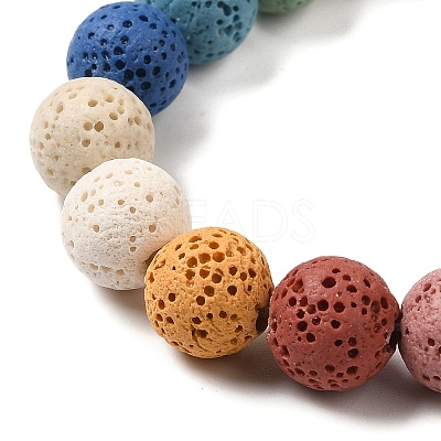 Natural Lava Rock Bead Strands G-L435-03-8mm-1