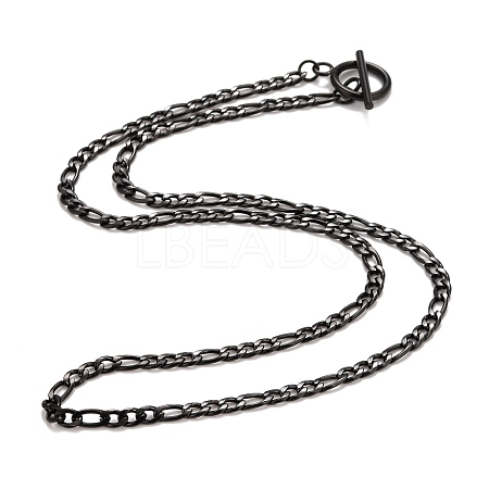 Ion Plating(IP)  304 Stainless Steel Chain Necklaces NJEW-A002-06EB-1