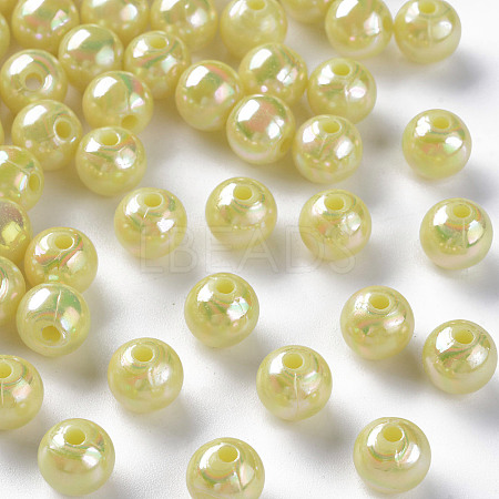 Opaque Acrylic Beads X-MACR-S370-D8mm-A10-1