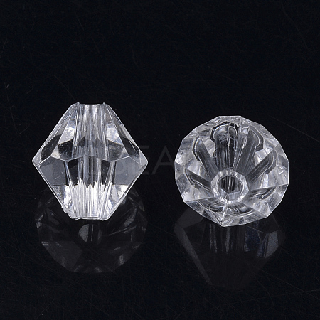 Transparent Acrylic Beads TACR-S146-4mm-01-1