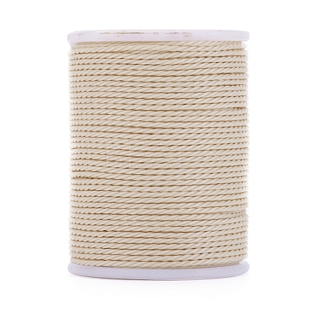 Round Waxed Polyester Cord X-YC-G006-01-1.0mm-12-1