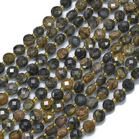 Natural Glaucophane Beads Strands G-K389-B13-01-1