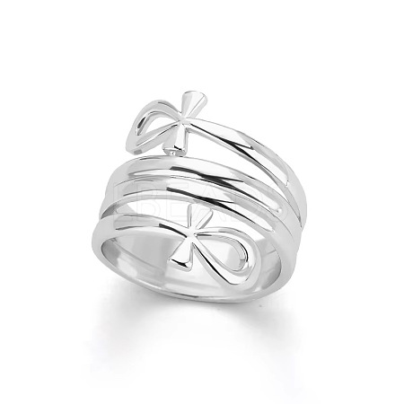 Brass Adjustable Finger Rings FS-WGCBB08-04-1