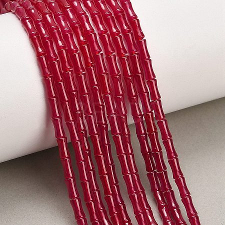 Lab Grown Red Corundum Beads Strands GG-CBAC488-03A-1