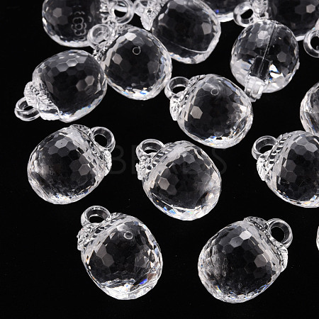 Autumn Theme Transparent Acrylic Pendants TACR-T024-04B-205-1