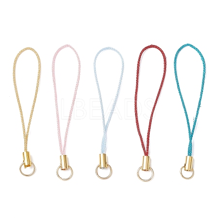 Polyester Metallic Thread for Making Mobile Straps AJEW-JB01374-1