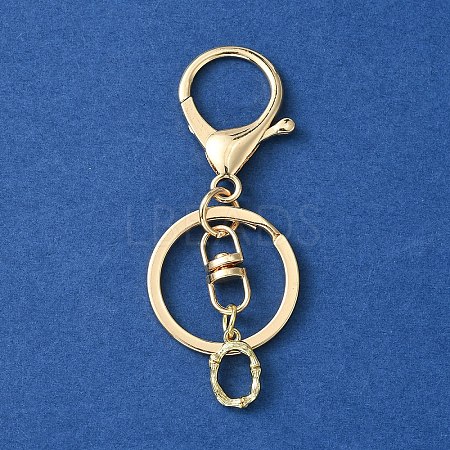 Alloy Initial Letter Charm Keychains KEYC-YW00006-15-1