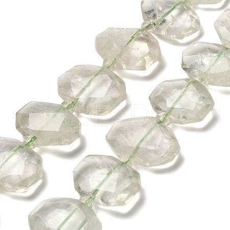 Natural Green Quartz Beads Strands G-H078-B21-01-1