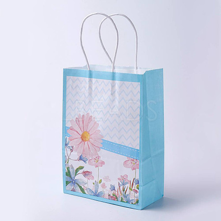 kraft Paper Bags Gift Shopping Bags CARB-E002-L-D04-1