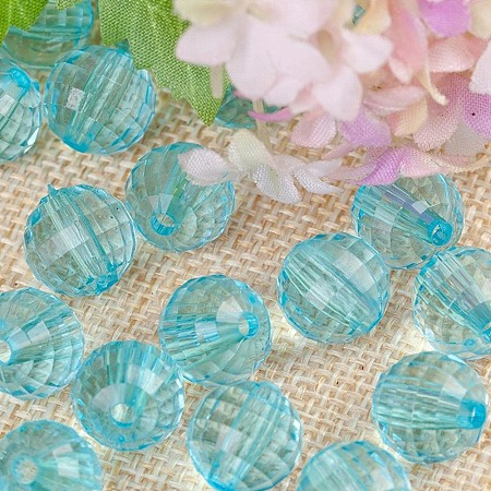 Transparent Acrylic Beads TACR-NH0001-H-13-1