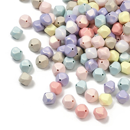 UV Plating Opaque Acrylic Beads OACR-B031-40-1