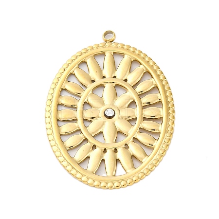 304 Stainless Steel Pendants STAS-V004-03G-1