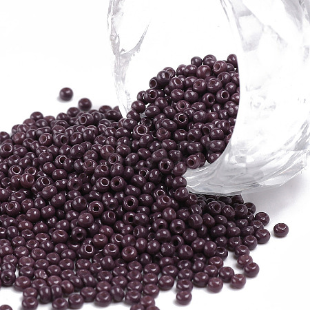 11/0 Grade A Baking Paint Glass Seed Beads X-SEED-N001-A-1049-1