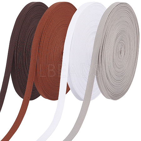 AHADERMAKER 80 Yards 4 Colors Polyester Hollow Ribbon OCOR-GA0001-75A-1